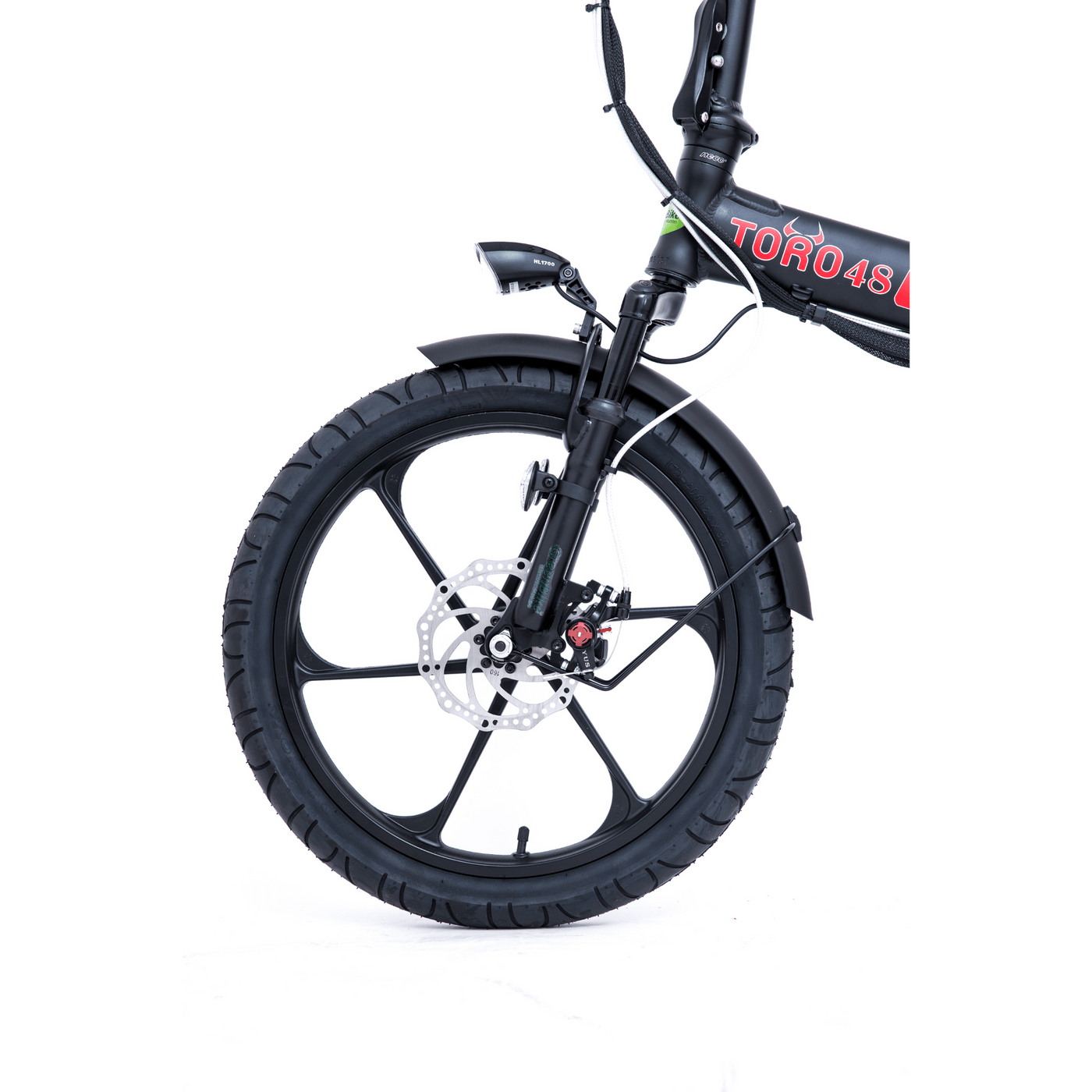 GreenBike Toro Foldable Electric City Bicycle Front Tire