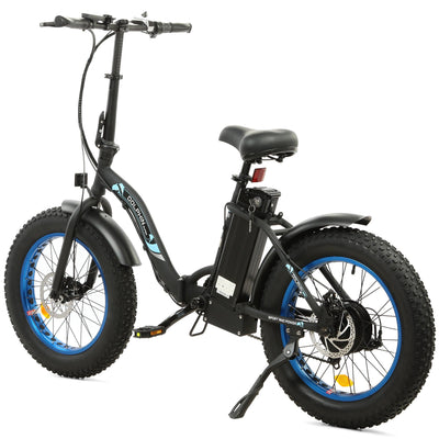 Ecotric Dolphin Black Foldable Fat Tire Electric Bicycle