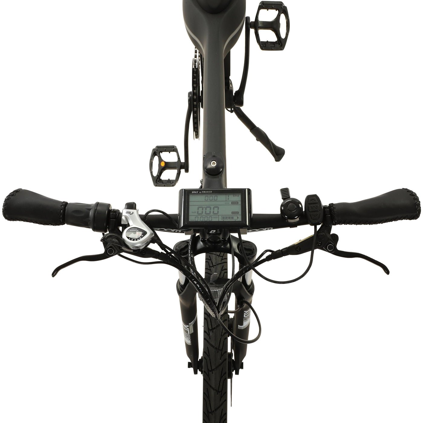 Ecotric Seagull Electric Mountain Bicycle Aerial Display View