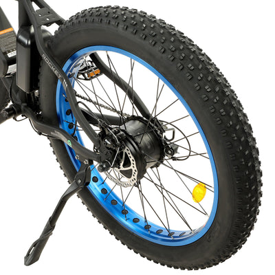 Ecotric Rocket Fat Tire Electric Bicycle Back Tire & Kickstand