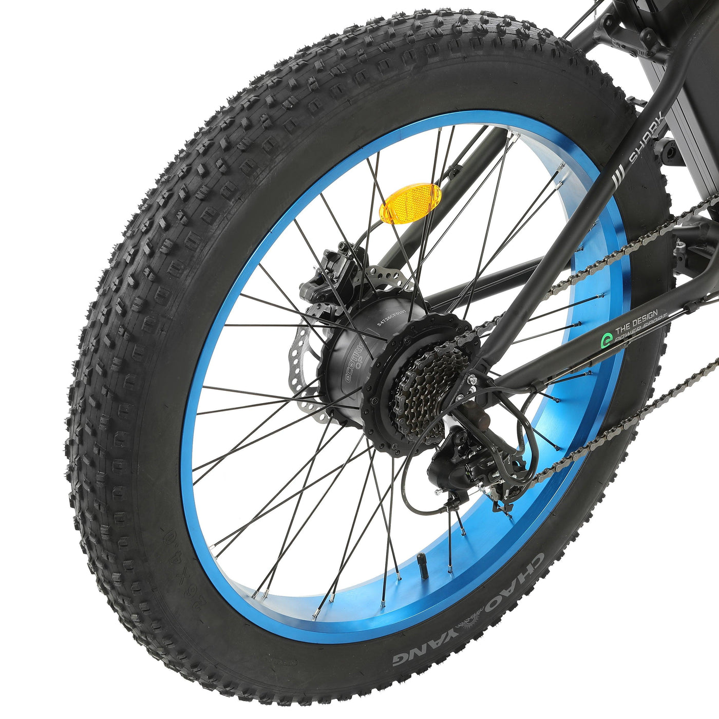 Ecotric Hammer Electric All-Terrain Bicycle Back Tire