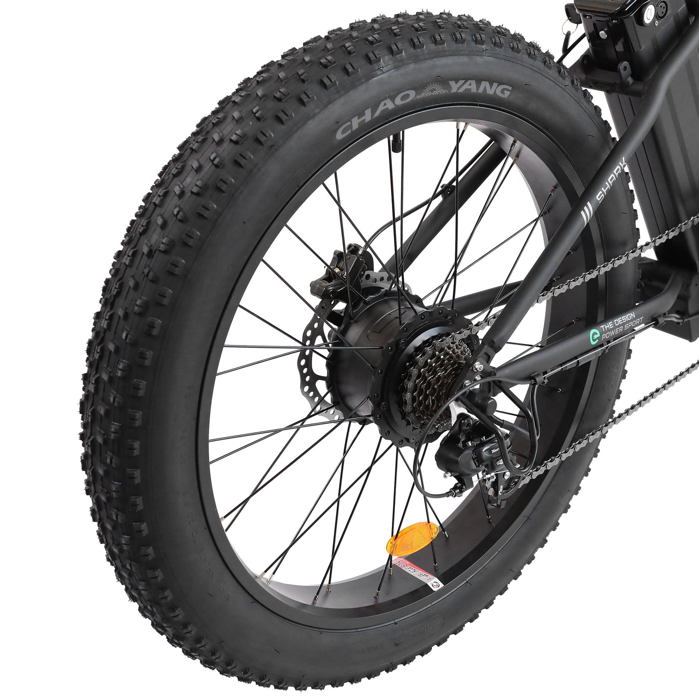 Ecotric Hammer Electric All-Terrain Bicycle Back Tire