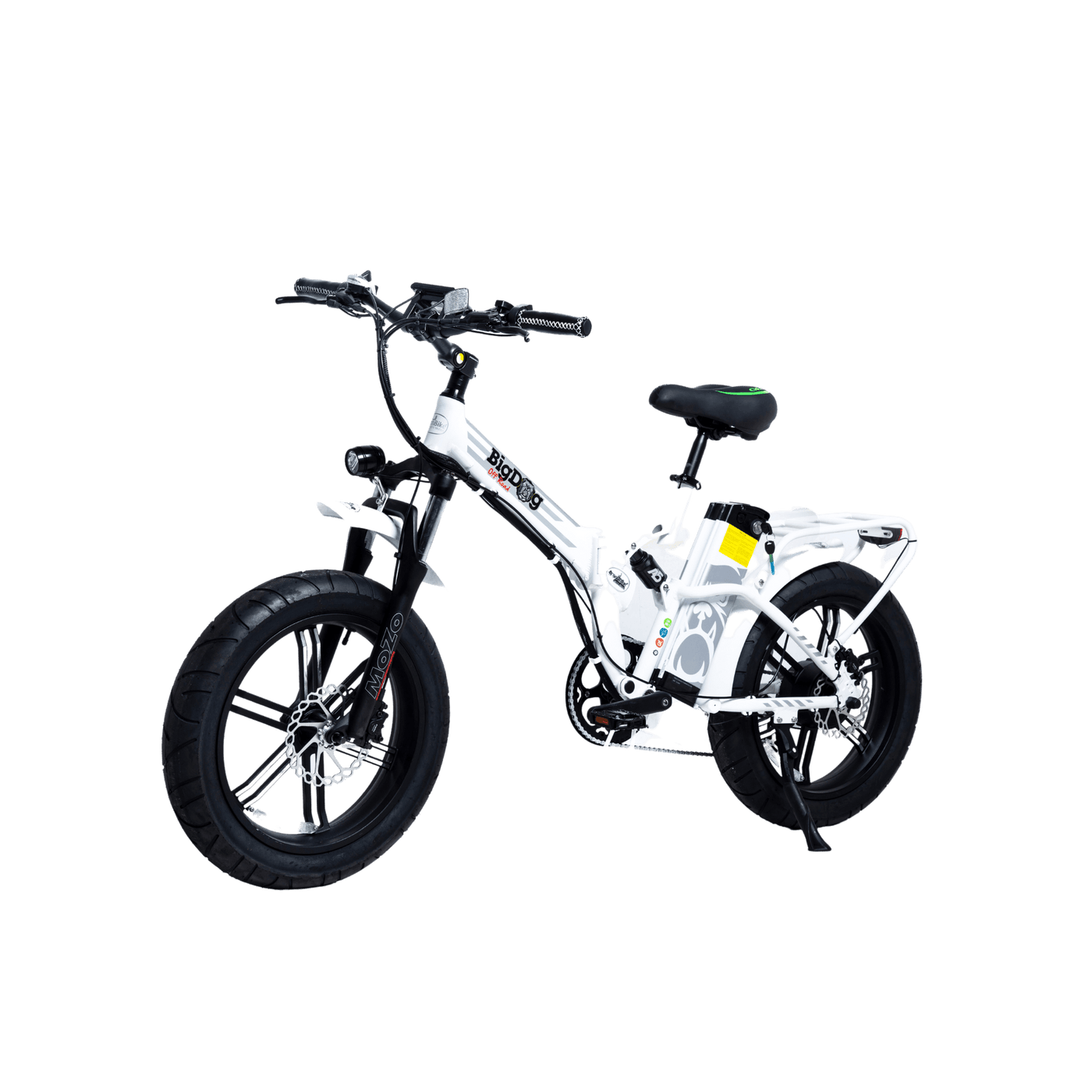 GreenBike White Big Dog Off Road Fat Tire Bicycle