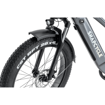 SnapCycle R1 Fat Tire Electric Bicycle Front Tire & Headlight