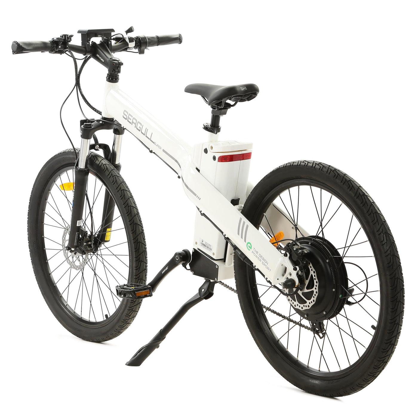 Ecotric Seagull White Electric Mountain Bicycle