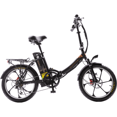GreenBike Black City Premium Foldable Electric Bicycle 