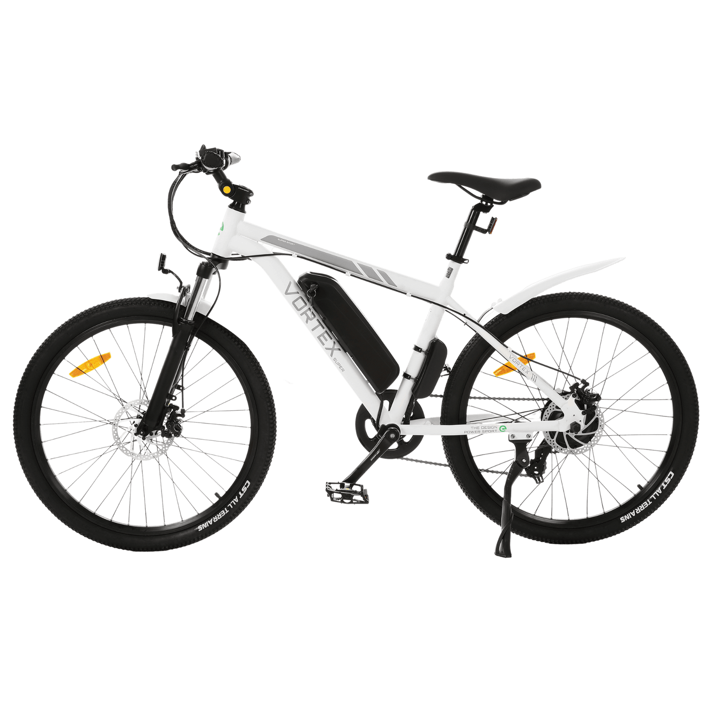 Ecotric Vortex White Electric City Bicycle
