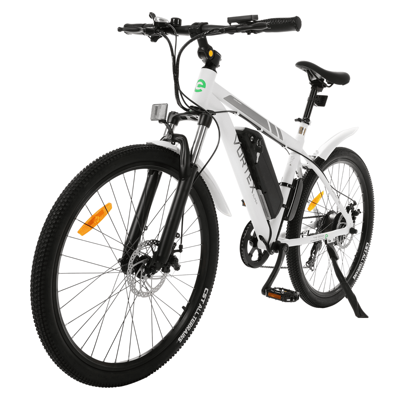 Ecotric Vortex White Electric City Bicycle