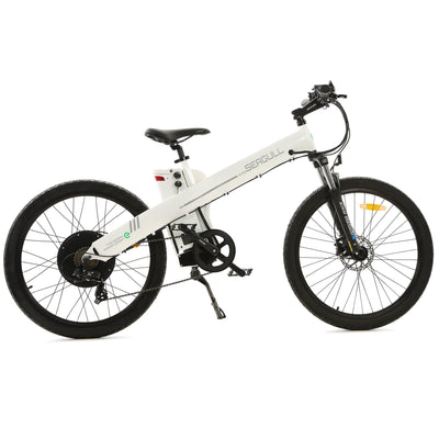 Ecotric Seagull White Electric Mountain Bicycle 