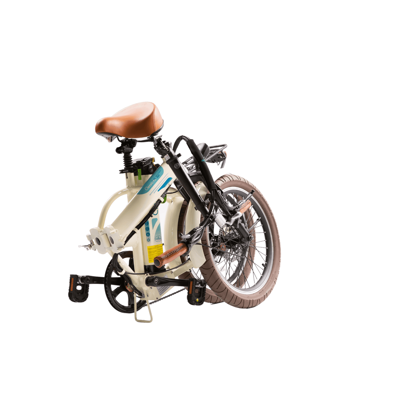 GreenBike Classic Foldable Electric City Bicycle Folded View