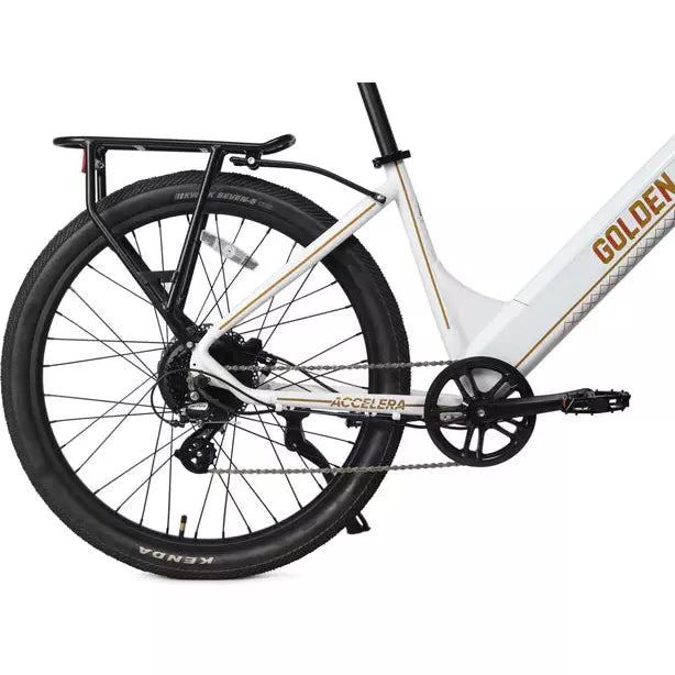 Golden Cycles Accelera 500W Step Thru Electric Bicycle Rider Cycles Golden Cycles Accelera 500W Step Thru Electric Bicycle Rider Cycles