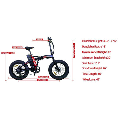 Revi Bikes Rebel 48V 13AH Foldable Electric Bicycle - Rider Cycles 
