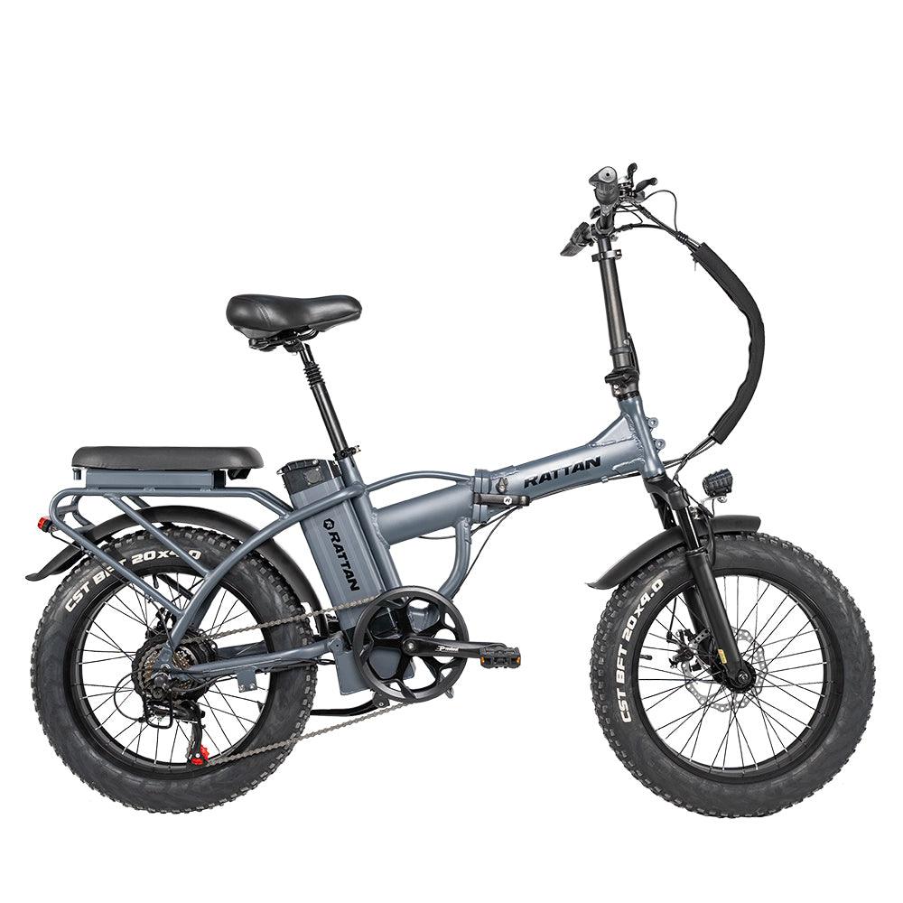 Rattan LM Grey Electric Foldable Bicycle