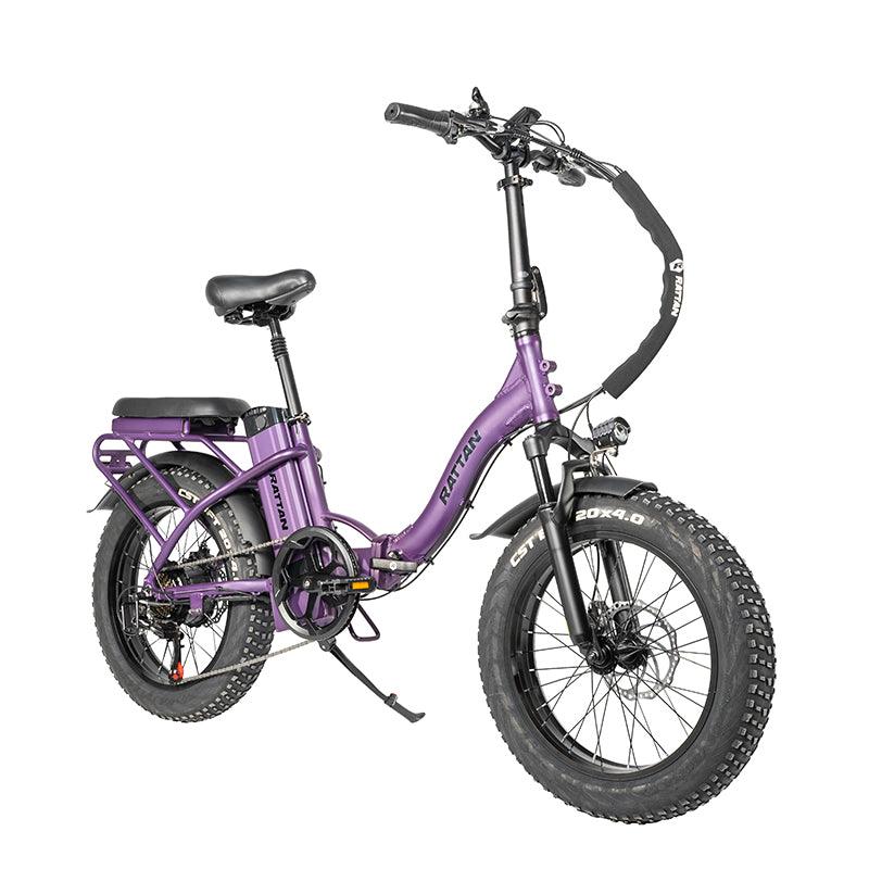 Rattan LF Purple Foldable Electric Bike