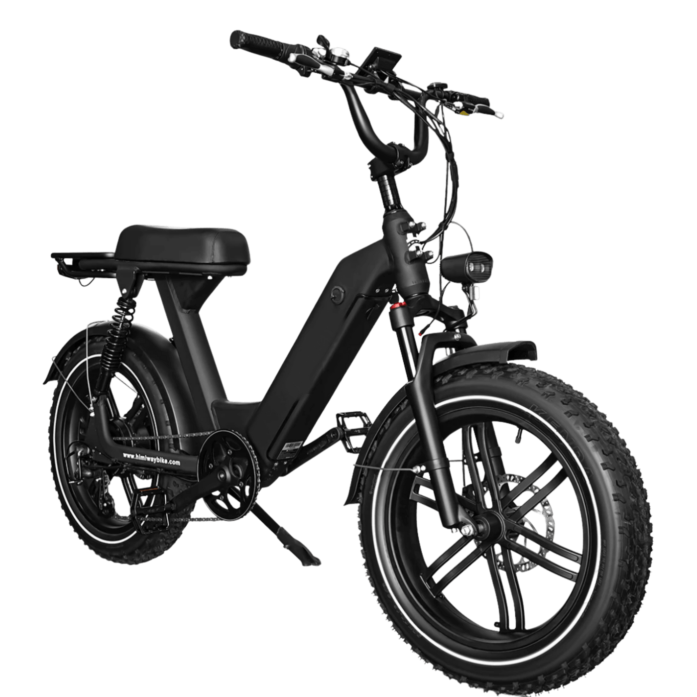 GlareWheel 750W Fat Tire Moped-Style Electric Bicycle